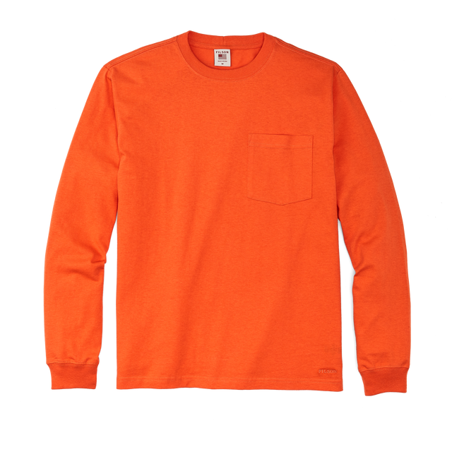 Long Sleeve Pioneer Pocket T-shirt - Flame