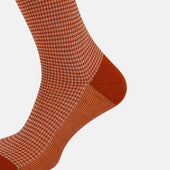 Socks Long Cotton Houndstooth