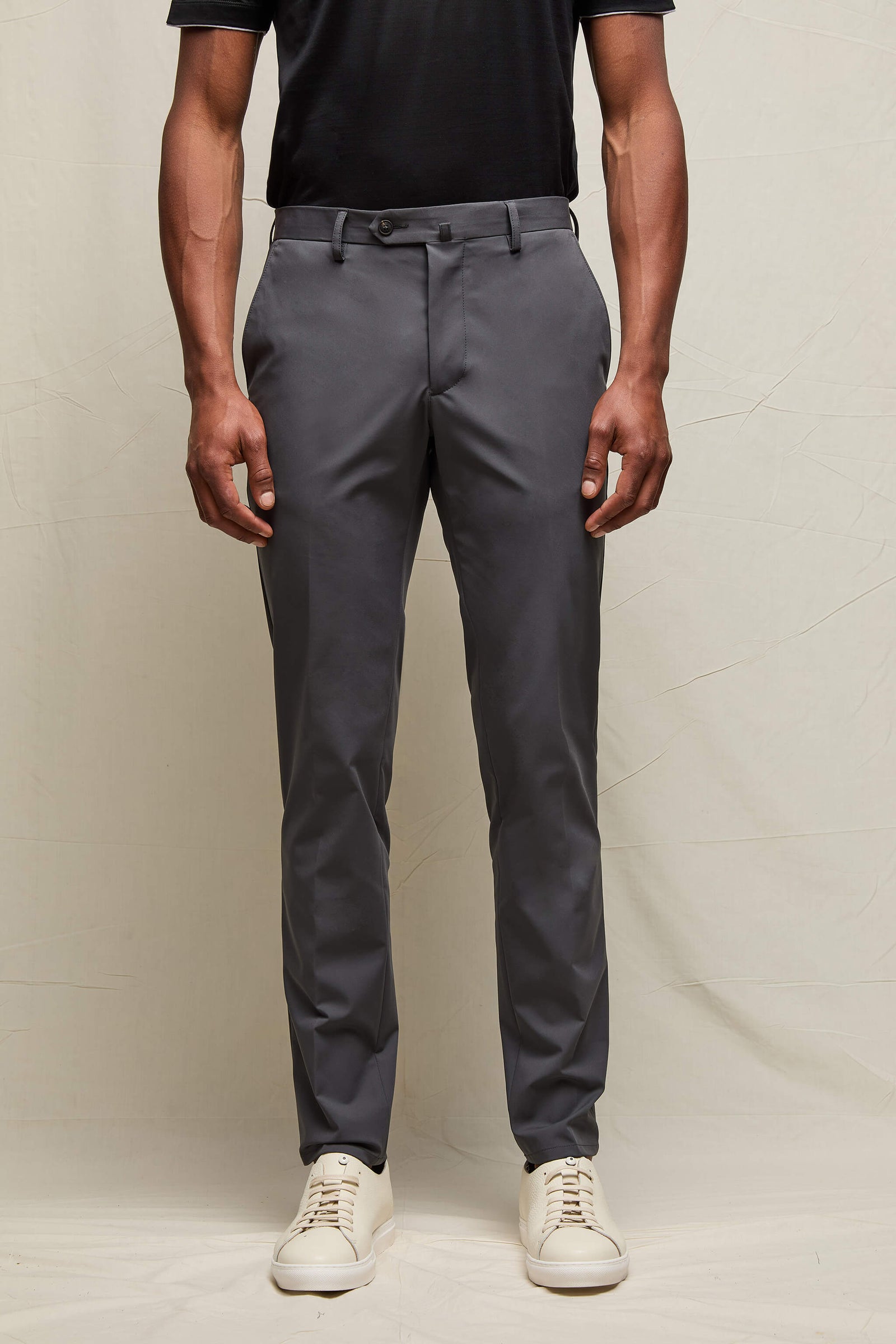 Pantalone Elton In Jersey Tecnico Antracite