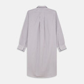 Red And Blue Multi Stripe Cotton Sussex Nightshirt