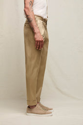 Pantalone MILES in 100% cotone cammello