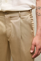Pantalone MILES in 100% cotone cammello