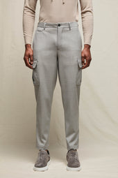 Pantalone DIZZY in lana grigio minerale