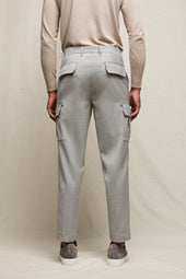 Pantalone DIZZY in lana grigio minerale