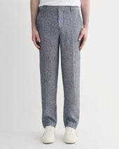 The Linen Trouser | Navy Chambray