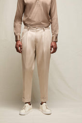Pantalone Jaco in cotone sabbia