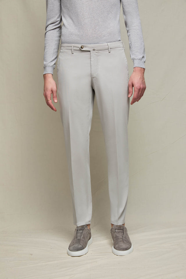 Pantalone ELTON tinto capo grigio ghiaccio