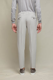 Pantalone ELTON tinto capo grigio ghiaccio