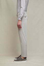 Pantalone ELTON tinto capo grigio ghiaccio
