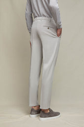 Pantalone ELTON tinto capo grigio ghiaccio