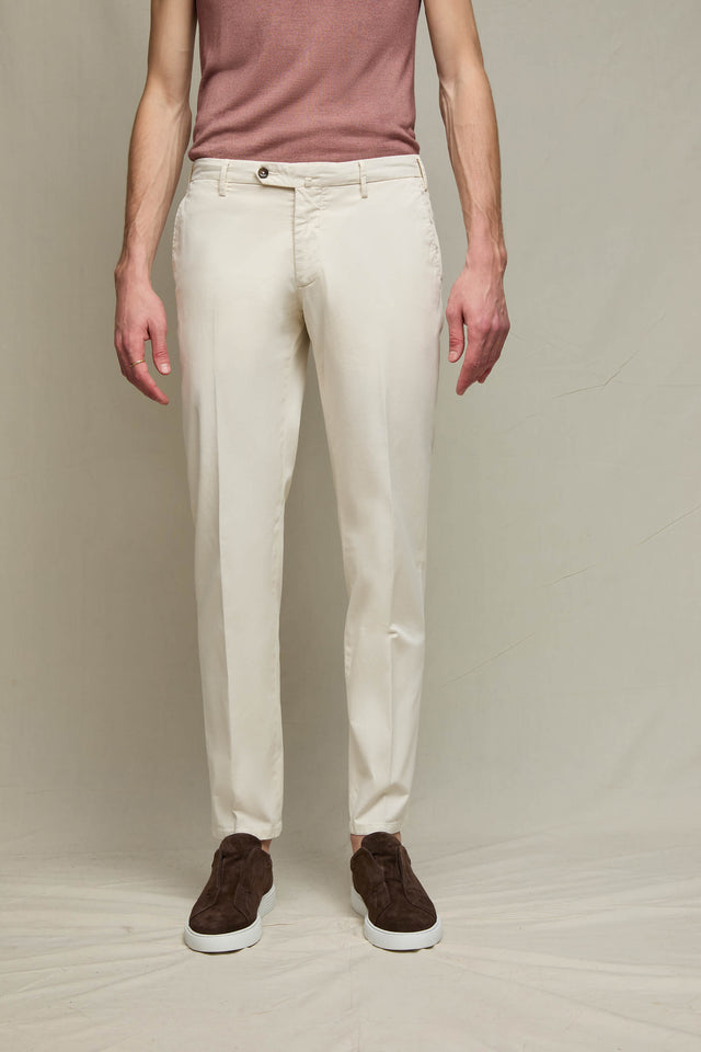 Pantalone ELTON in cotone avorio