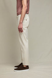 Pantalone ELTON in cotone avorio