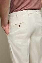 Pantalone ELTON in cotone avorio