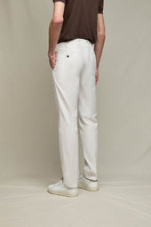 Pantalone MICHAEL tinto capo bianco