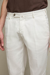 Pantalone MICHAEL tinto capo bianco