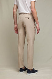 Pantalone MICHAEL tinto capo beige sabbia