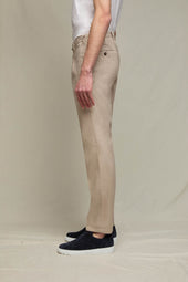 Pantalone MICHAEL tinto capo beige sabbia