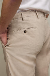 Pantalone MICHAEL tinto capo beige sabbia