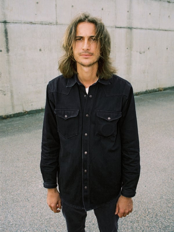 George Selvage Denim Shirt Dry Black
