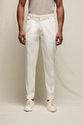 Pantalone MILES tinto capo bianco