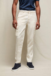 Pantalone CARGO tinto capo avorio