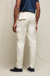 Pantalone CARGO tinto capo avorio