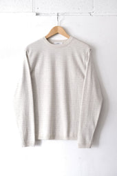 FUJITO Border Knit T-Shirt Oatmeal Border,Charcoal Border | Directors Web Shop powered by BASE
