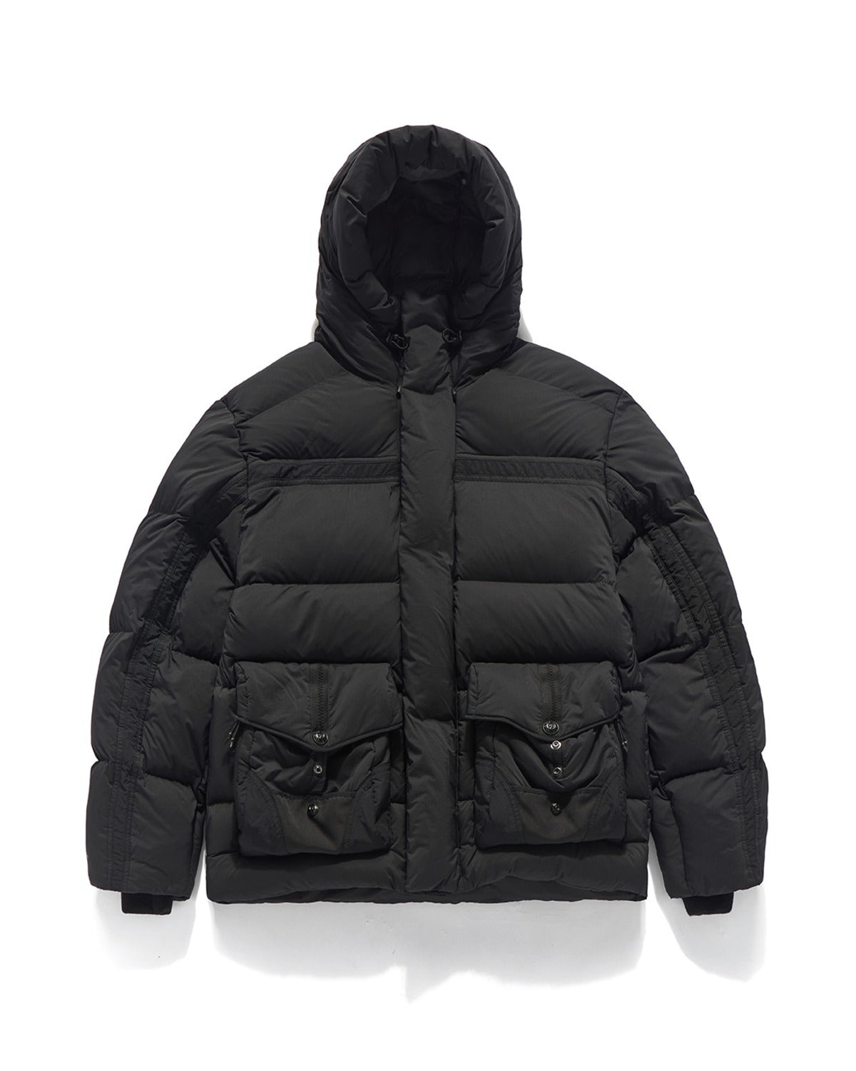Alpine Tech Hooded Down Parka Black