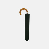 Telescopic Umbrella With Whangee Crook Handle
