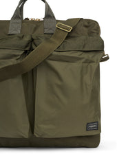 Porter Yoshida Co Force 2 Way Helmet Bag Green