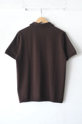 Fujito Knit Polo Easy Sax Dark Brown Emerald Directors Web Shop Powered By Base