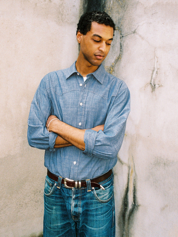 George Chambray Shirt Blue