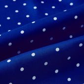 And White Spotted Silk Scarf