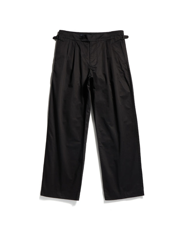 TWO PLEATS COMFORT PANTS / BLACK