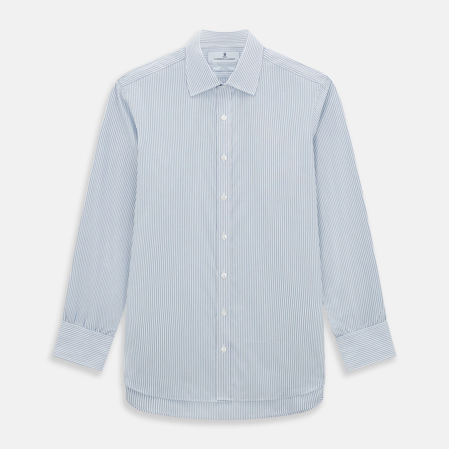 Sky Blue Shadow Pinstripe Mayfair Shirt