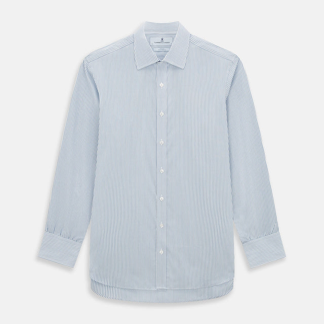 Sky Blue Shadow Pinstripe Mayfair Shirt