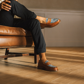 The Jack Penny Loafer In Washed Floral