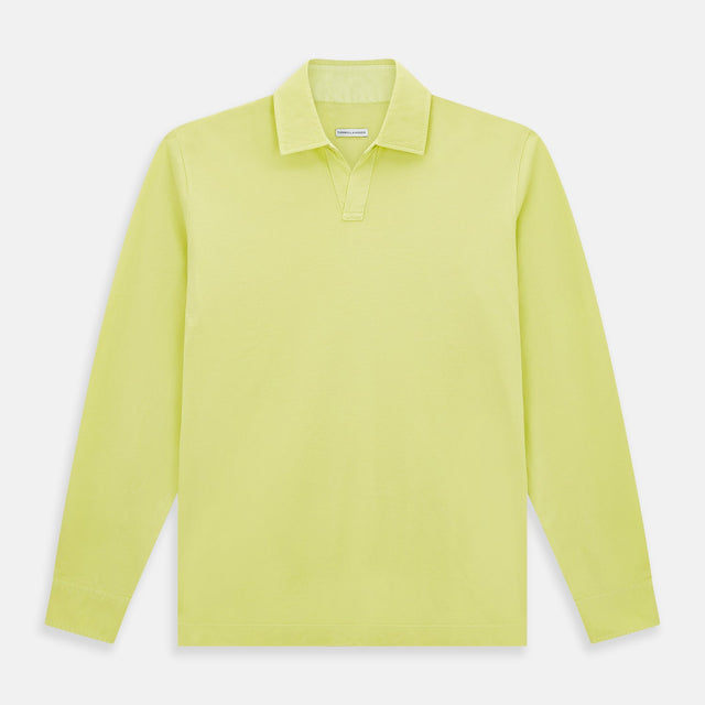 Lime Green Rugby Polo Shirt