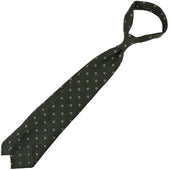 Floral Cashmere Silk Grenadine Tie Dark Hand Rolled