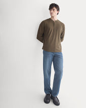 Vintage Rib Henley | Beech