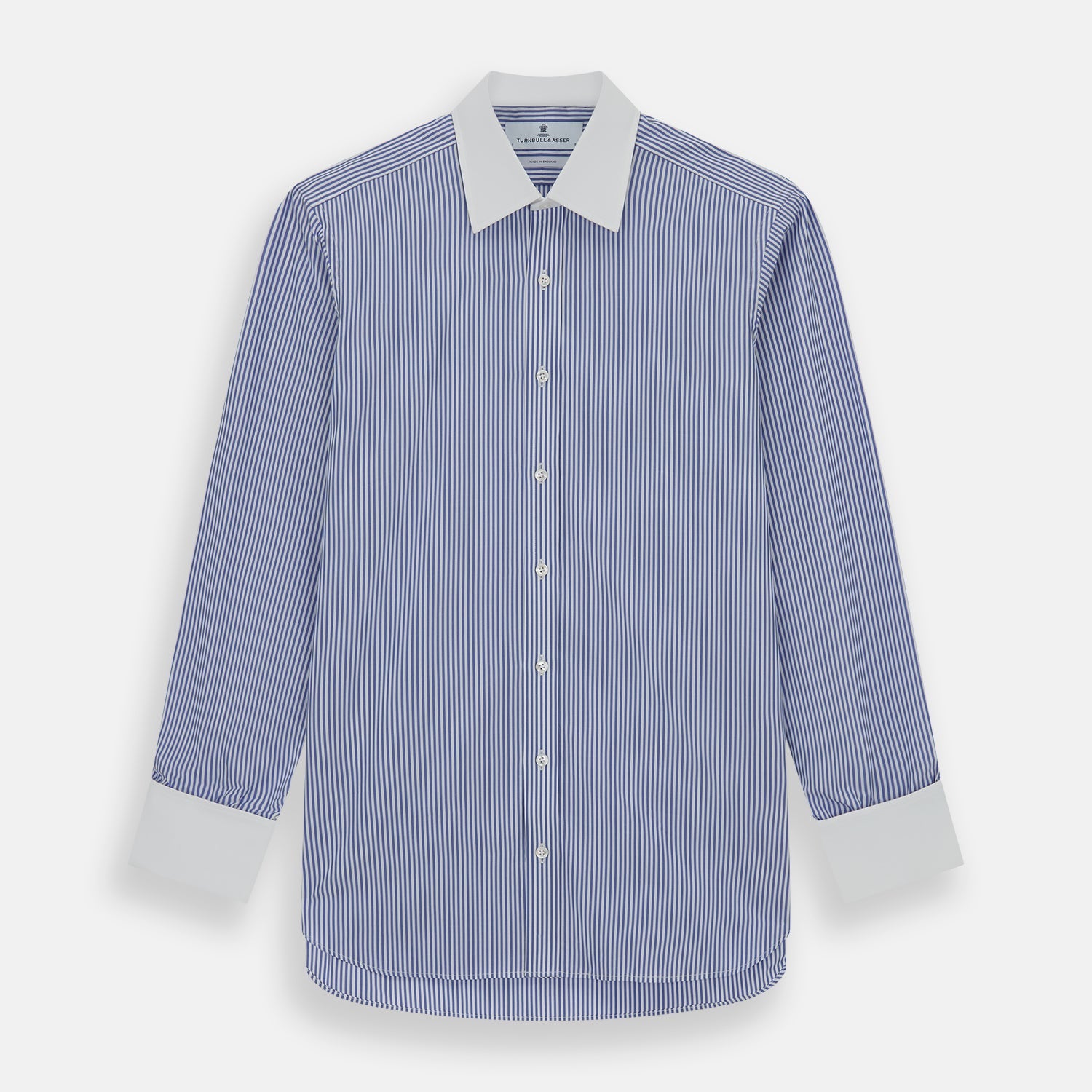 The Gekko Shirt with White Classic T&amp;A Collar and Double Cuffs