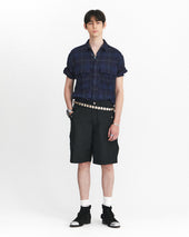 Army Field Half Shirts Multi Blue Check