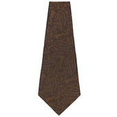 Paisley Jacquard Bespoke Silk Tie Gold