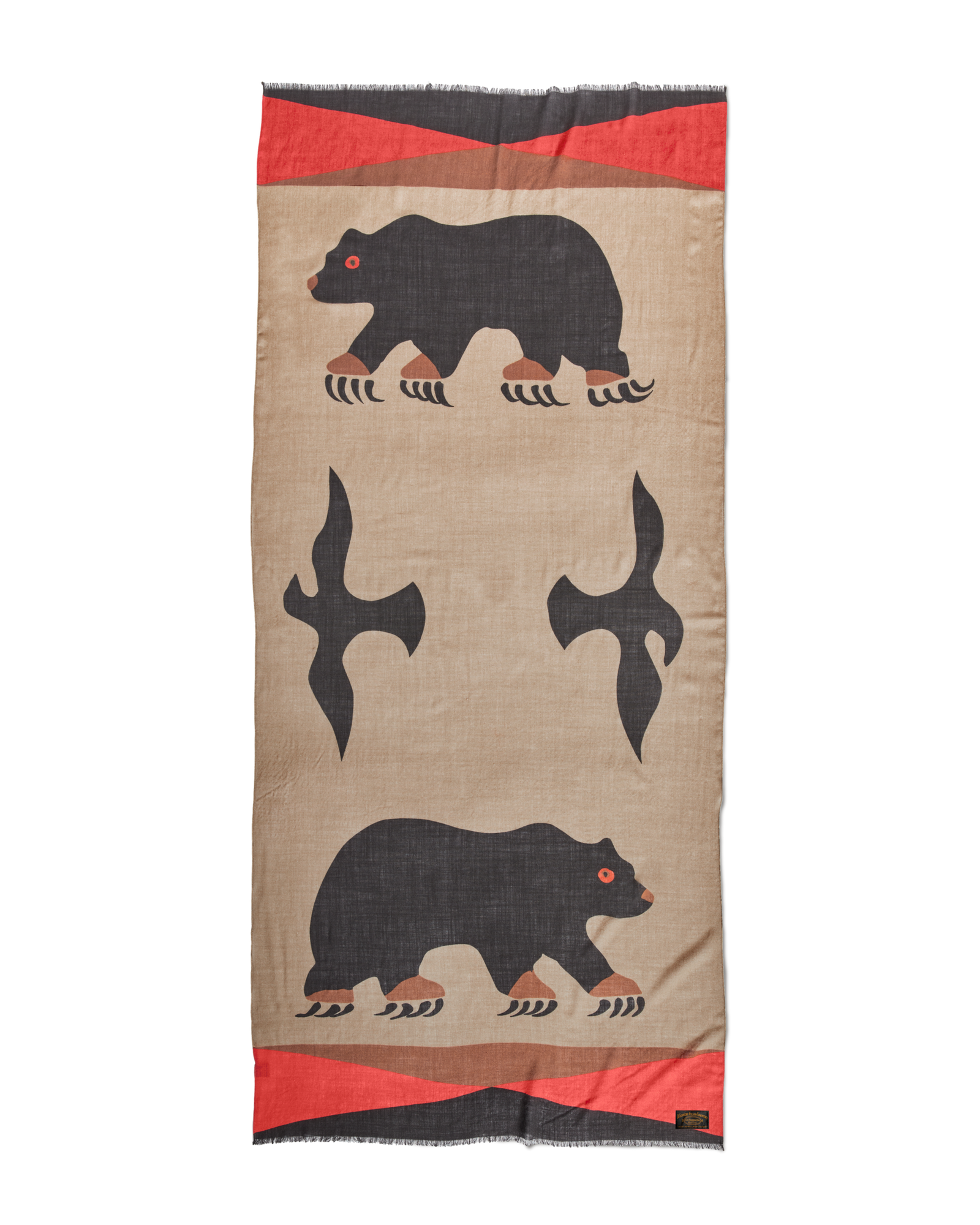 Bear Wool Blend Scarf