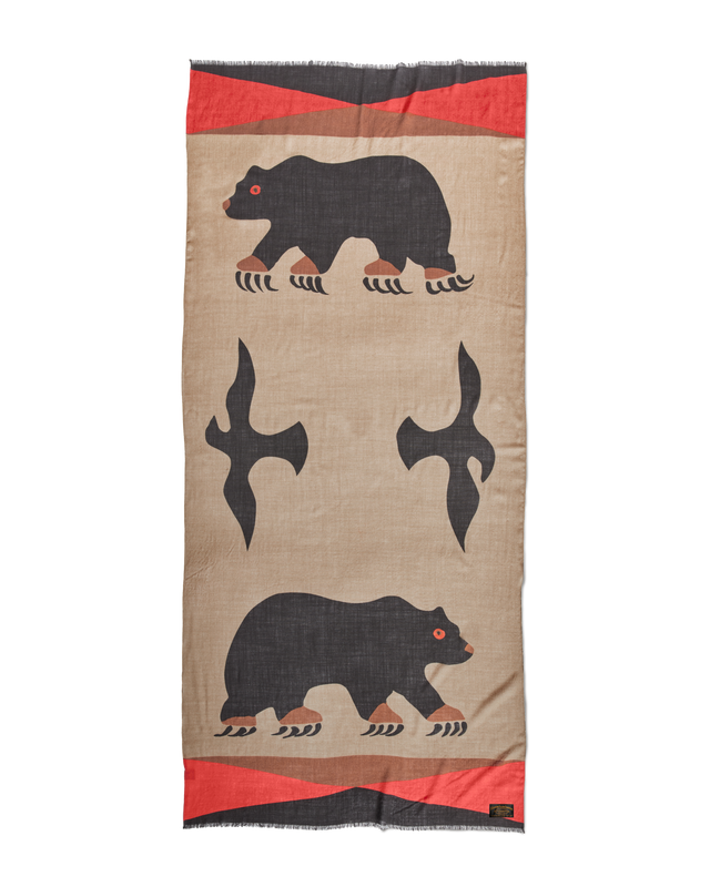 Bear Wool Blend Scarf