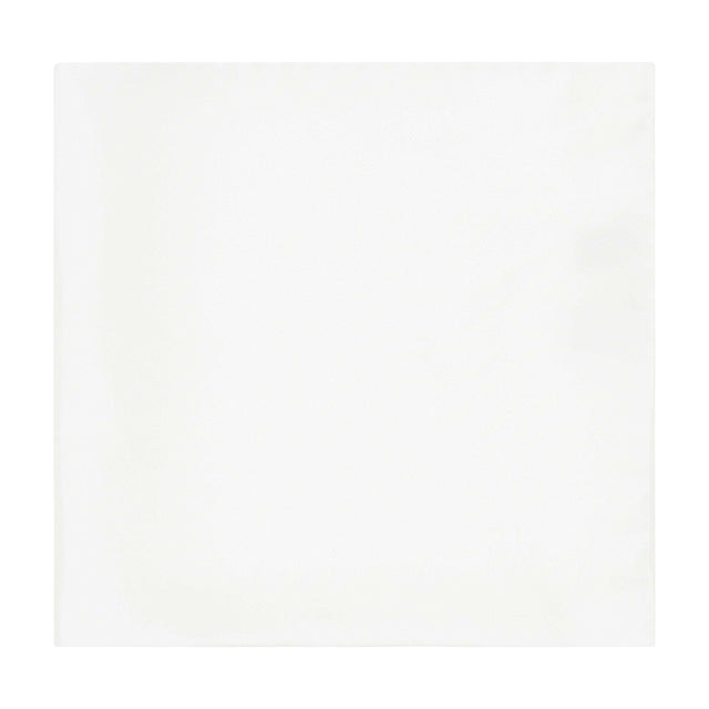 White Silk Fine Twill Pocket Square