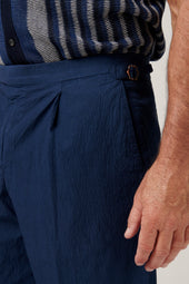 Paperweight Seersucker Shorts - Navy