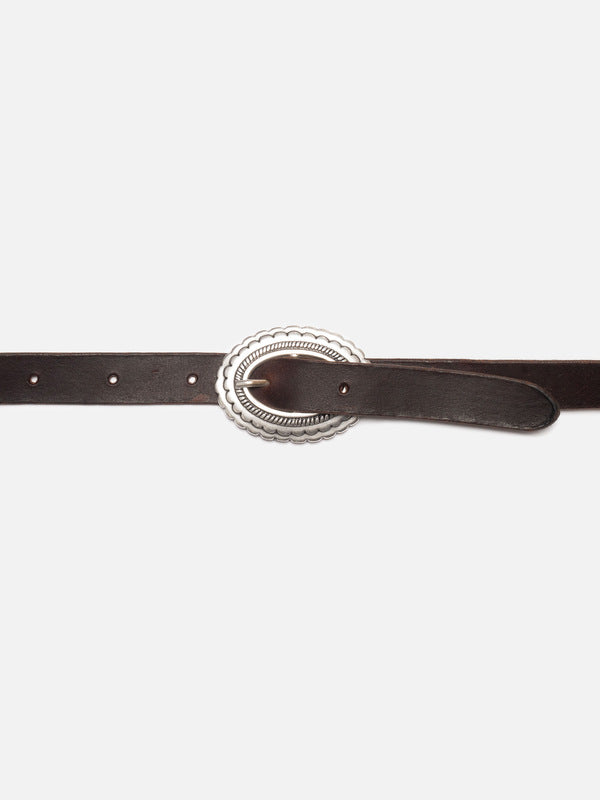 Western Concho Belt Dark Brown