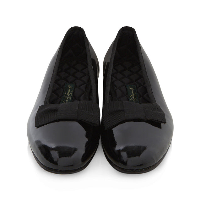 Salvador Black Patent Pumps