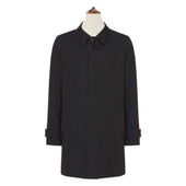 Sheridan Navy Cotton-Gabardine Raincoat